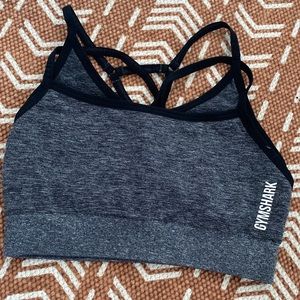 ✨GYMSHARK✨ Adapt Sports Bra - Grey Black Marl SMALL
